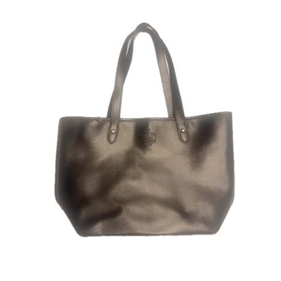 Ralph Lauren Black Metallic Tote Bag Purse Handbag RLL Crest - Picture 1 of 5
